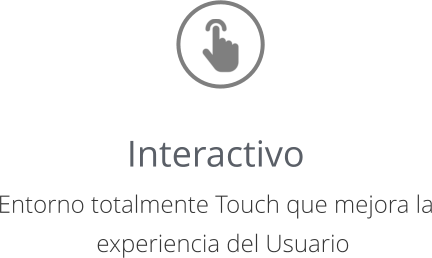 Interactivo Entorno totalmente Touch que mejora la experiencia del Usuario